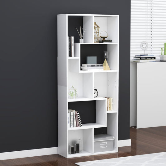 NNEVL Sideboard High Gloss Black 80x36x75 cm Chipboard-0
